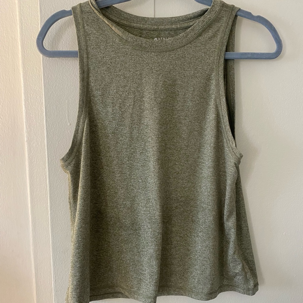 ATHLETA WORKOUT TOP GREEN